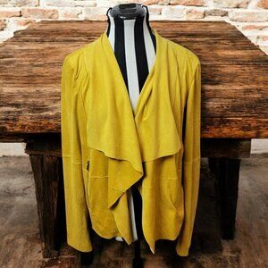 Bagatelle Faux-Suede Drape-Front Jacket - Size M